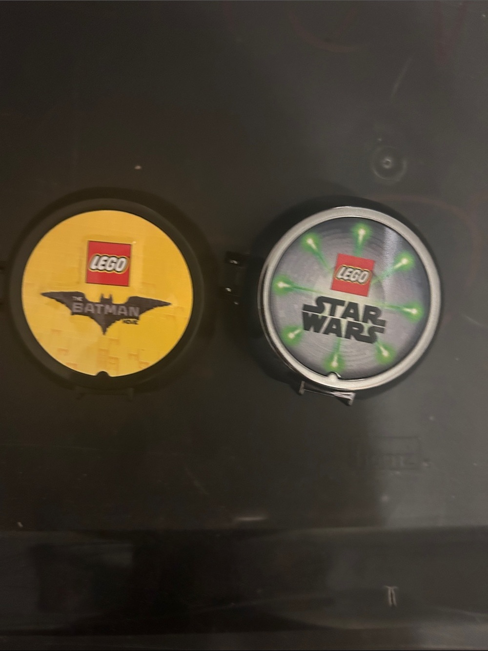 LEGO Batman Yellow Earbud Case & LEGO Star Wars Gray Earbud Case Set